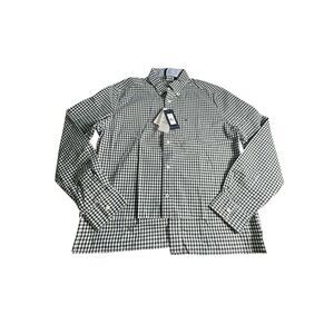 NEW TOMMY HILFIGER Adaptive Medium Seated Checked Shirt w/Open Back Closure R5-5